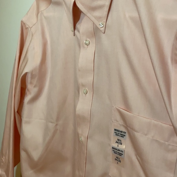 Men’s Button Down Shirt Sunset Color Size L (16 1/2, 34/35 Regular Fit) - Picture 3 of 7